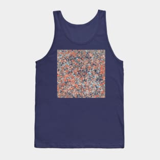 Splatter Abstract Blues and Oranges 3 Tank Top